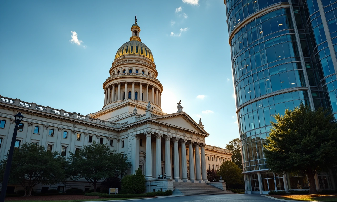 Georgia State Capitol building editorial photography