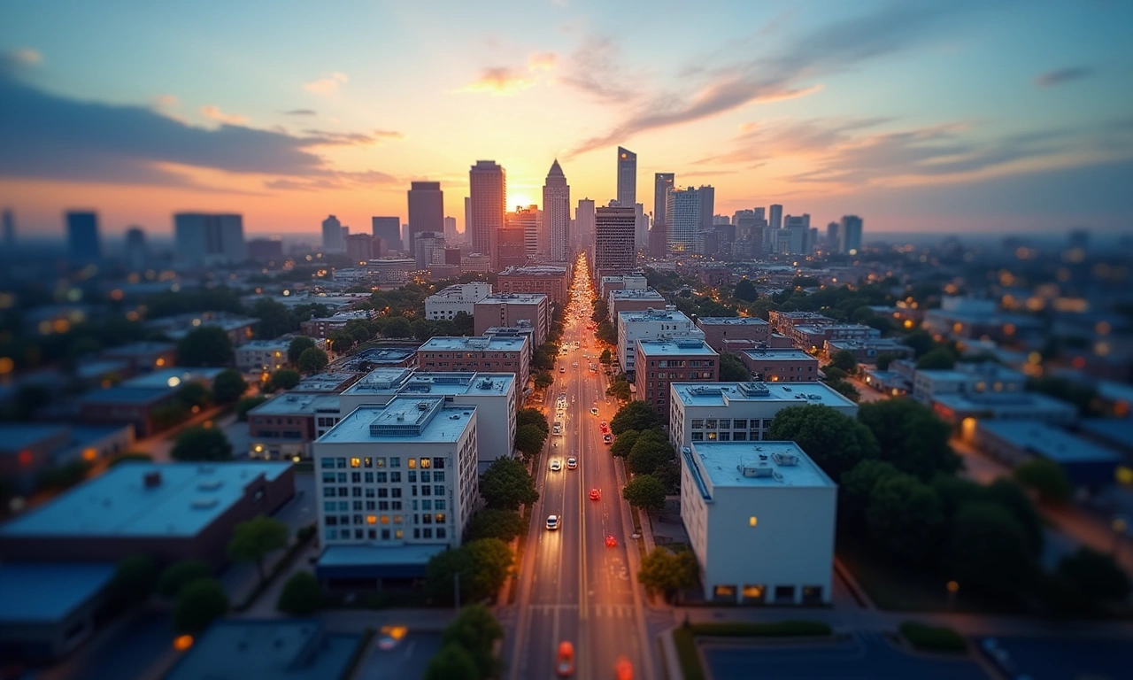 Milton Georgia commercial corridor aerial view