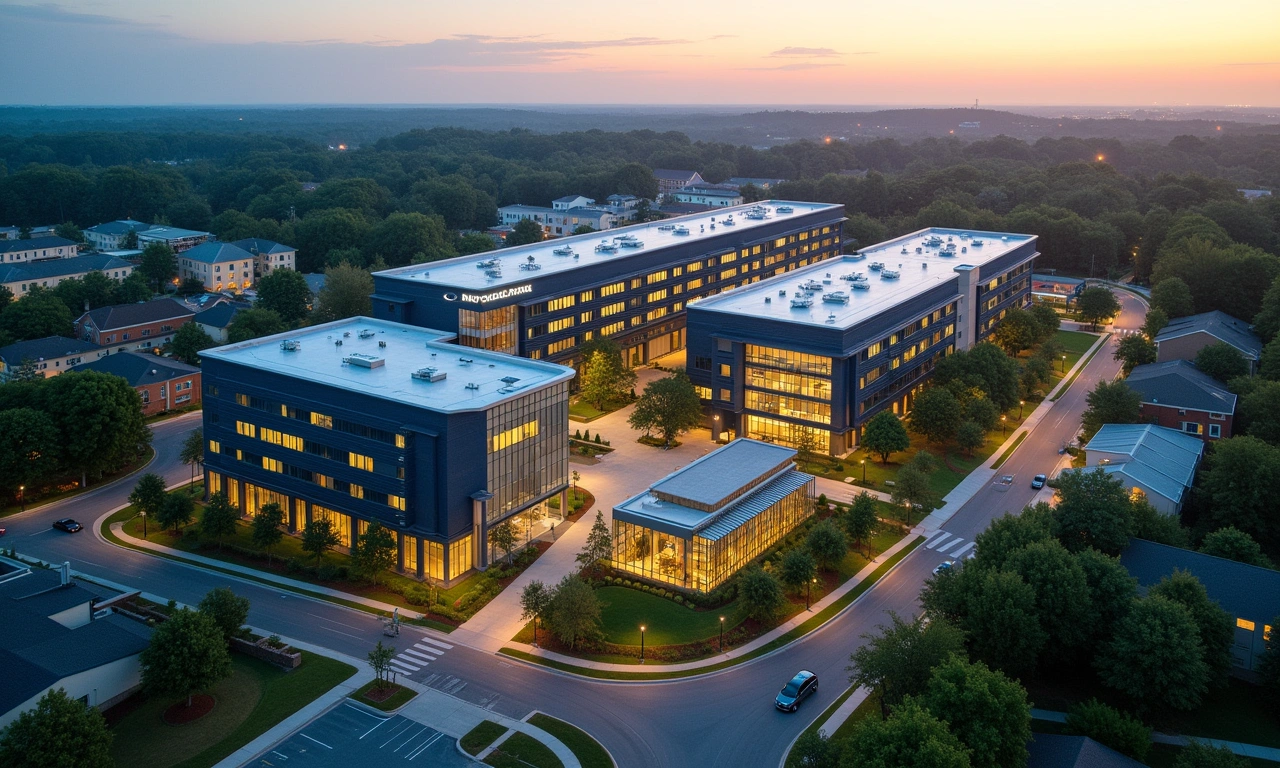 Peachtree Corners Georgia Smart City Innovation District Technology Park aerial view